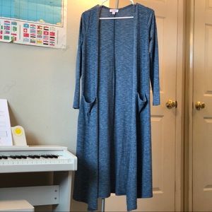 NWOT Lularoe Heathered Light Blue Sarah